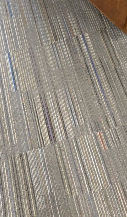 Office carpet tiles, after